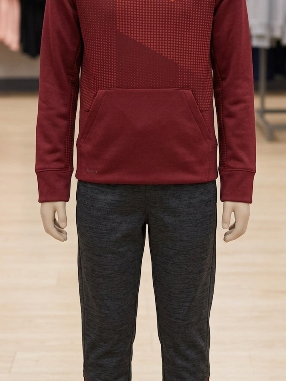 Nike Maroon Pullover Hoodie for Kids.   KS 1